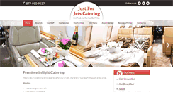 Desktop Screenshot of justforjetscatering.com